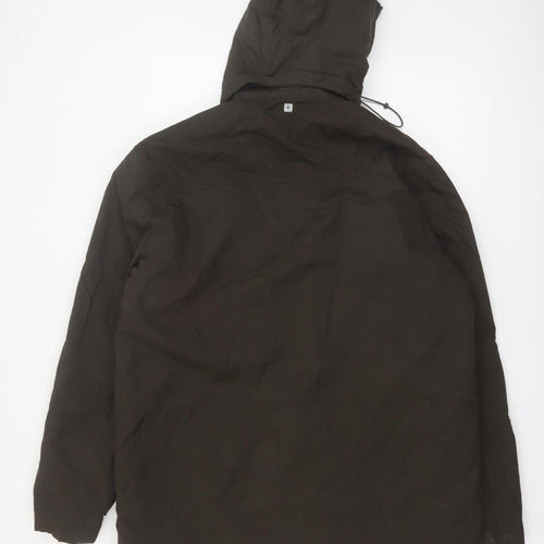 Mountain Warehouse Men's Brown L Parka Waterproof Hooded Jacket