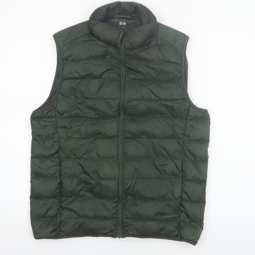 UNIQLO Women's Green Ultra Light Down Puffer Waistcoat Size S