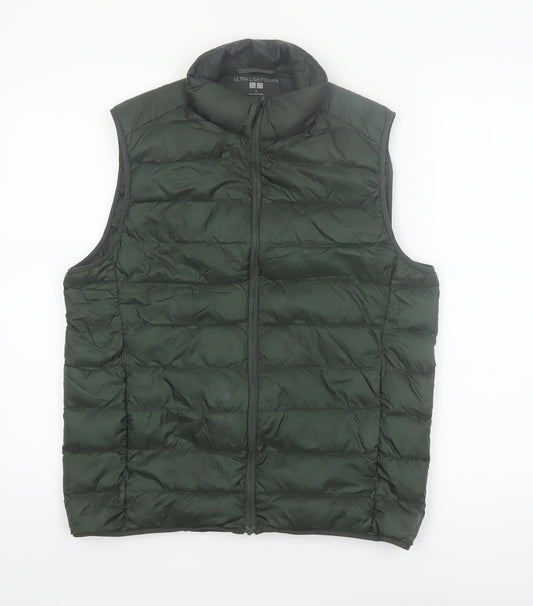 UNIQLO Women's Green Ultra Light Down Puffer Waistcoat Size S