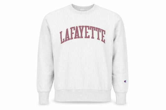 Front view of Champion Men's Grey Lafayette Reverse Weave Pullover Sweatshirt Large