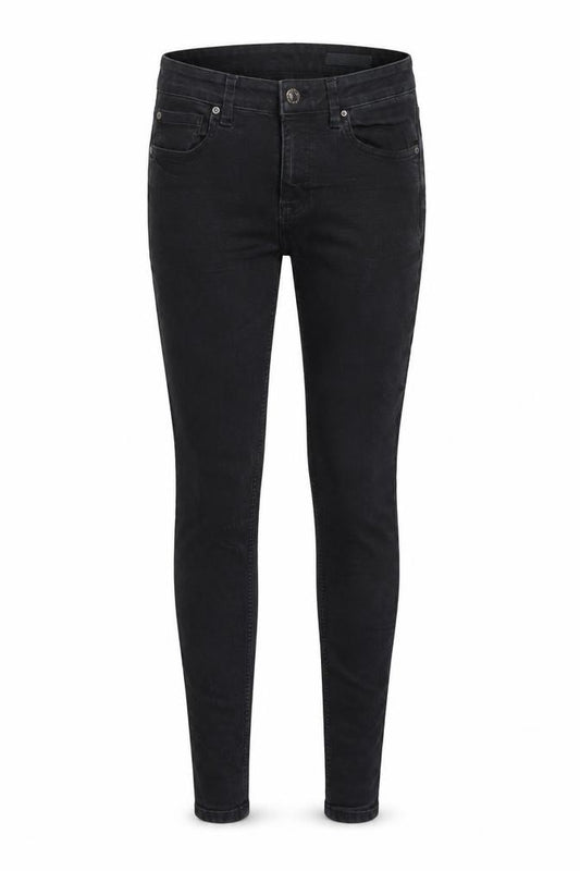 Front view of Marks & Spencer Women's Black Skinny Jeans, size 12, Long