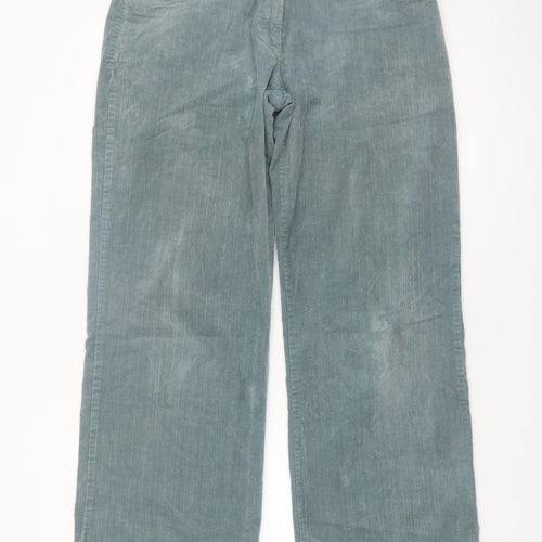 Mistral Women's Green Corduroy Chino Trousers Size 12