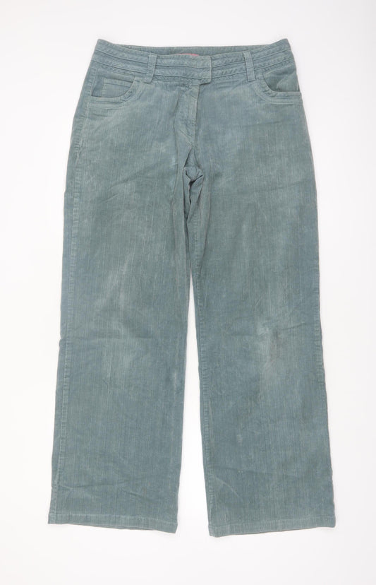 Mistral Women's Green Corduroy Chino Trousers Size 12