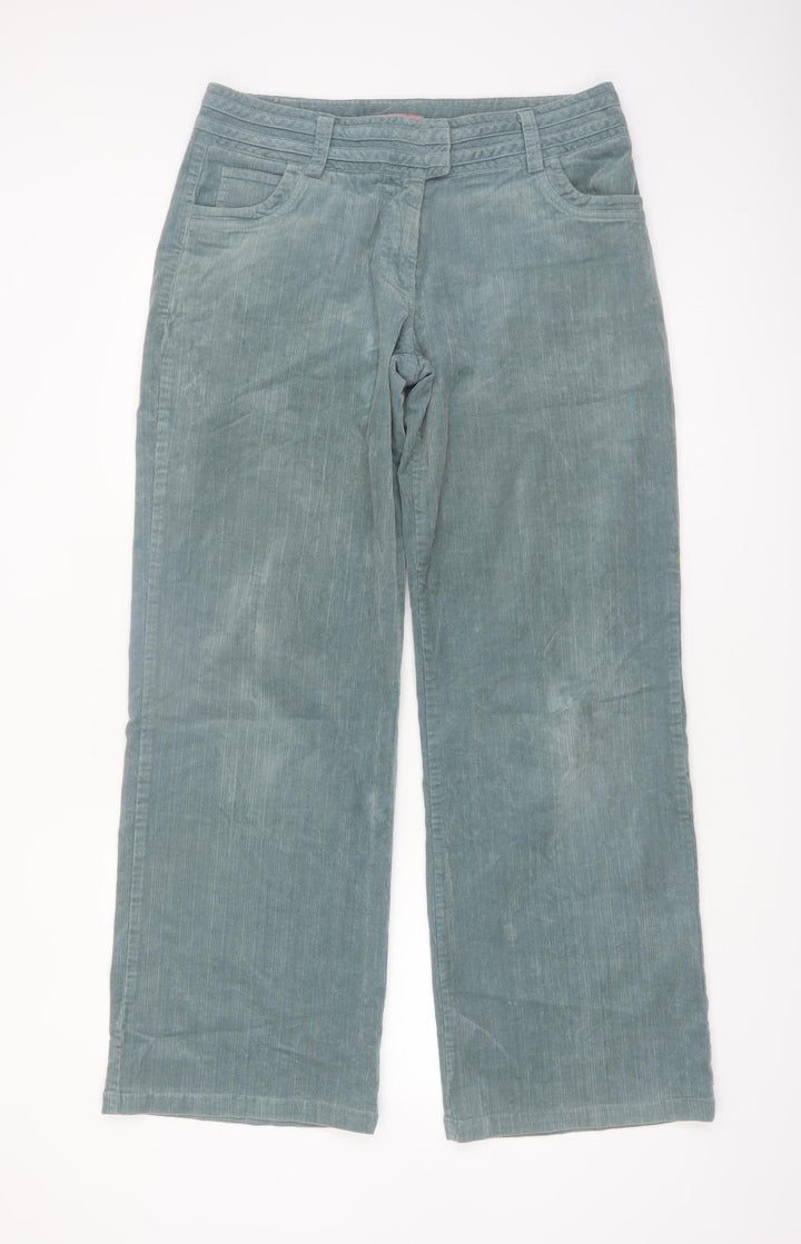 Mistral Women's Green Corduroy Chino Trousers Size 12