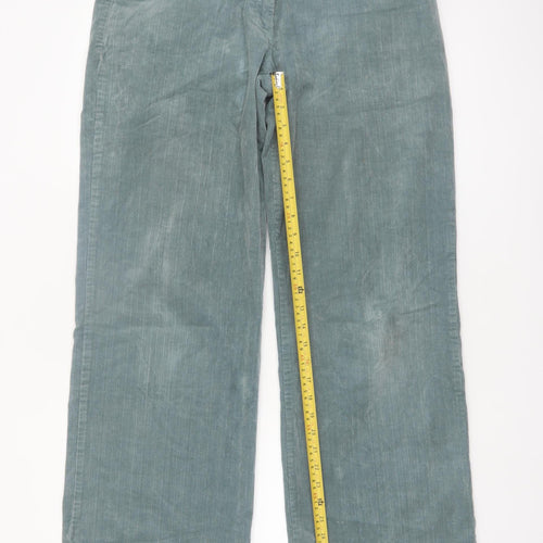 Mistral Women's Green Corduroy Chino Trousers Size 12
