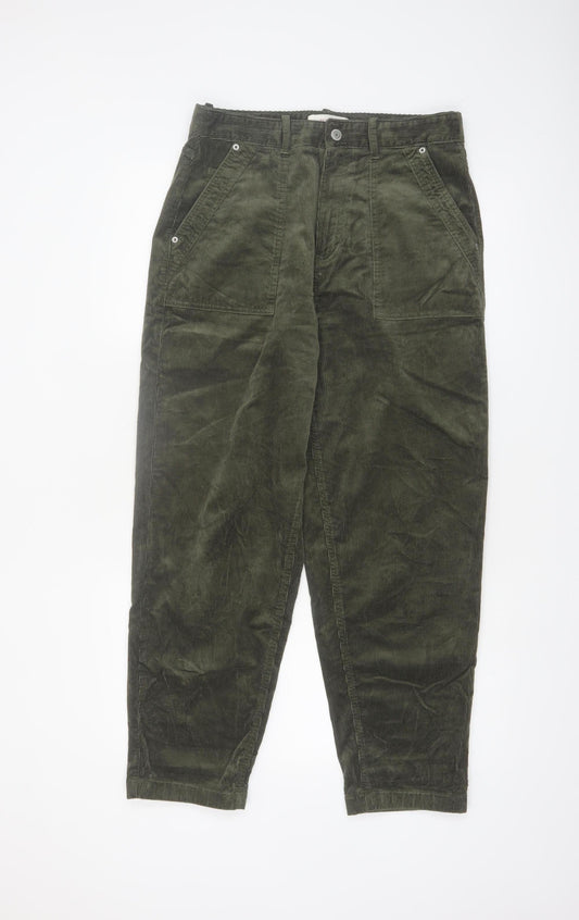 Marks and Spencer Women’s Green Corduroy Chino Trousers Size 12