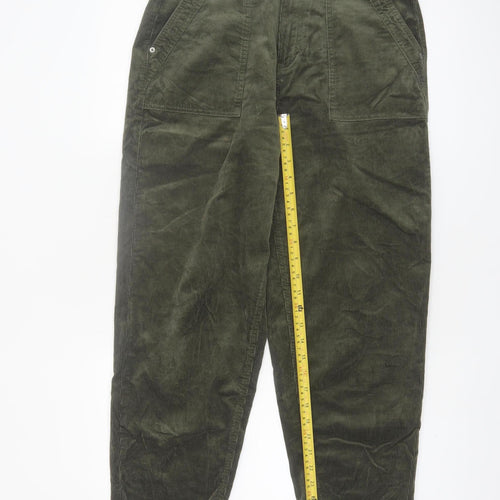 Marks and Spencer Women’s Green Corduroy Chino Trousers Size 12
