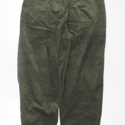 Marks and Spencer Women’s Green Corduroy Chino Trousers Size 12