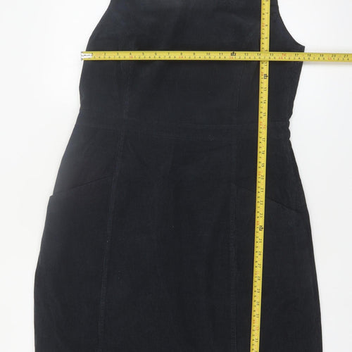 Seasalt Cornwall Women Black Cotton Pinafore Dress UK14