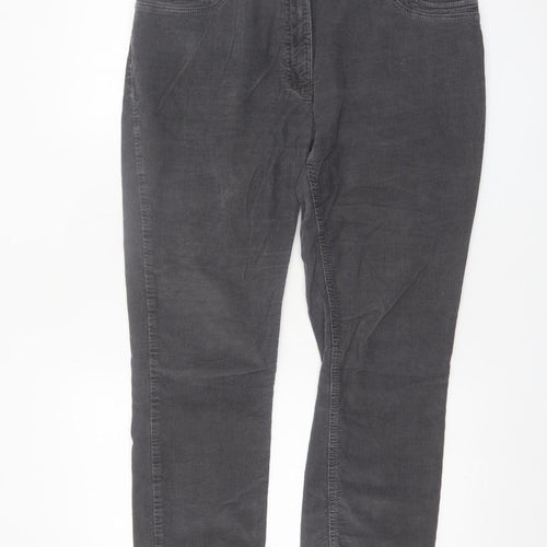 Marks and Spencer Per Una Women’s Grey Corduroy Chino Trousers Size 16
