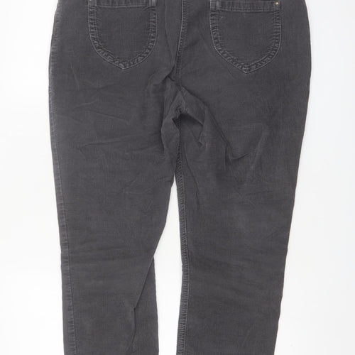 Marks and Spencer Per Una Women’s Grey Corduroy Chino Trousers Size 16