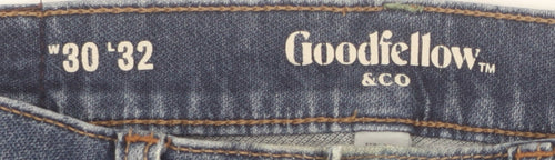 Goodfellow & Co Men's Blue Straight Leg Regular Fit Jeans 30W 32L