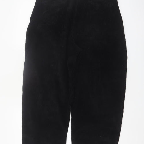 Kin Women’s Black Corduroy Cropped Trousers Size 10