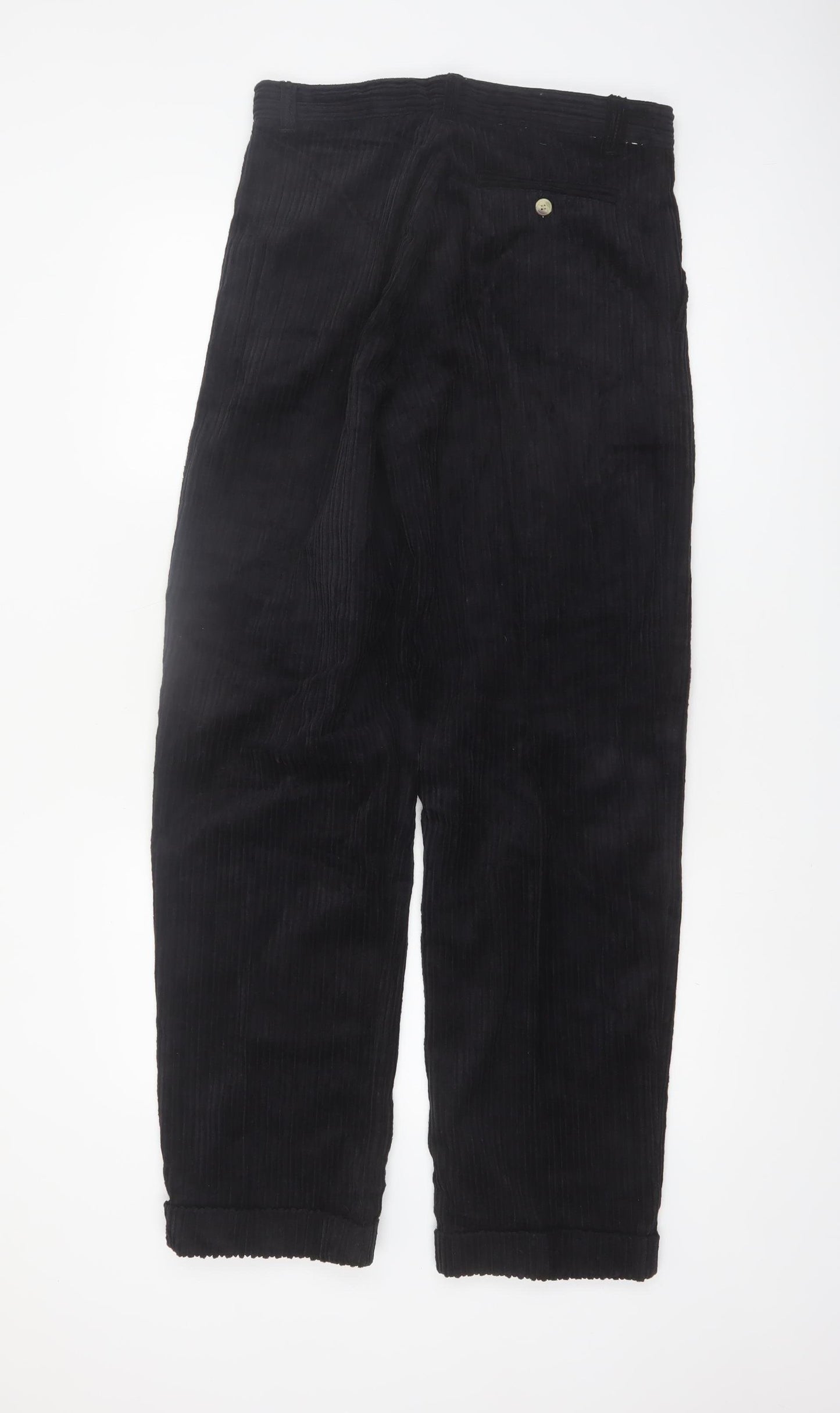 Club Montana Men's Black Corduroy Trousers Size 32/33