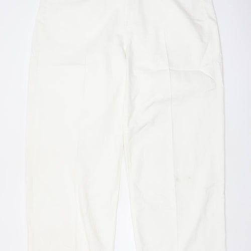 Marks and Spencer Women White Wide-Leg Jeans Size 18 Tall