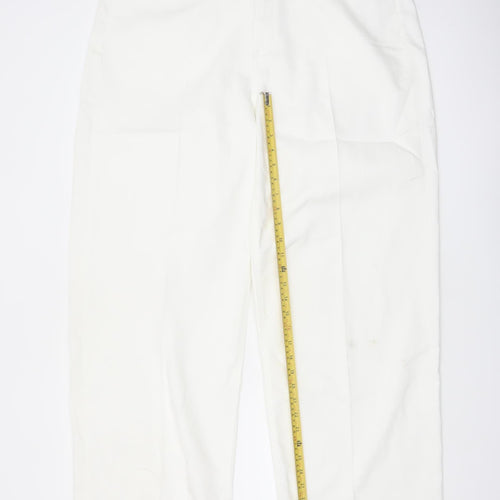Marks and Spencer Women White Wide-Leg Jeans Size 18 Tall
