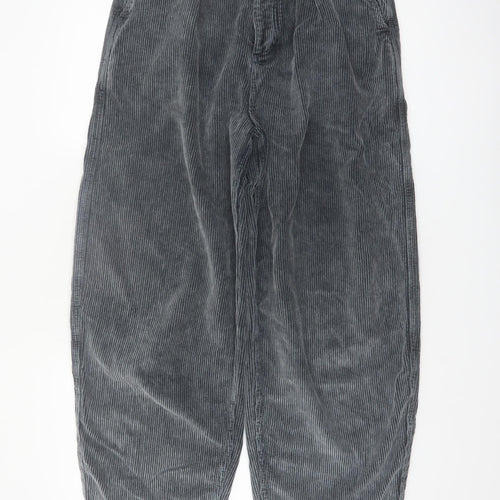 BDG Urban Outfitters Womens Grey Corduroy Erin Cocoon Trousers Size 10
