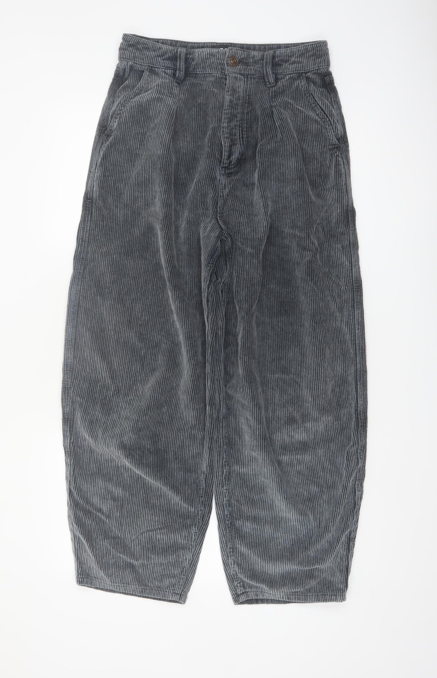 BDG Urban Outfitters Womens Grey Corduroy Erin Cocoon Trousers Size 10