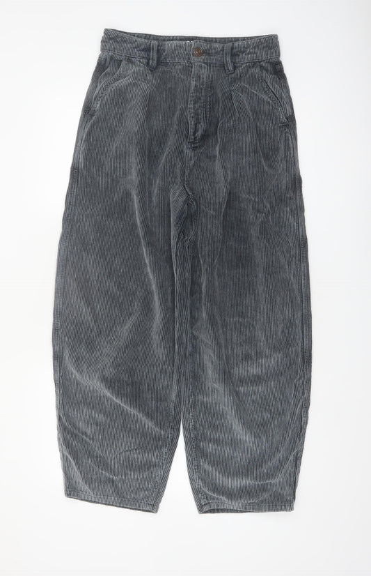 BDG Urban Outfitters Womens Grey Corduroy Erin Cocoon Trousers Size 10