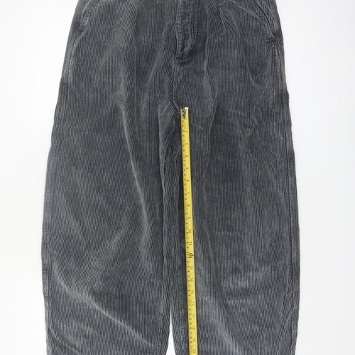 BDG Urban Outfitters Womens Grey Corduroy Erin Cocoon Trousers Size 10