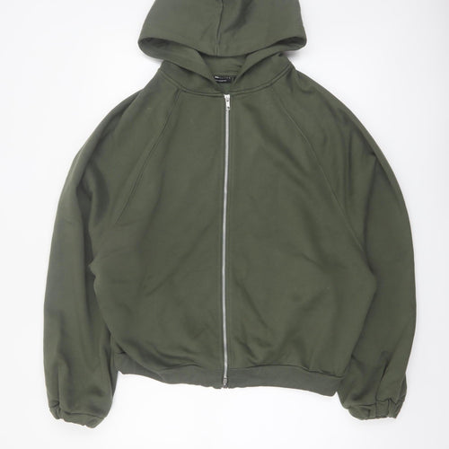 ASOS Women’s Green Full Zip Hoodie Size 8 Cotton Blend