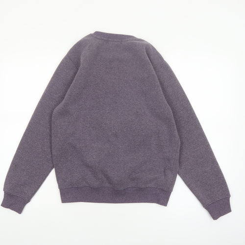 Peanuts Women's Purple Snoopy Print Pullover Sweatshirt Size S