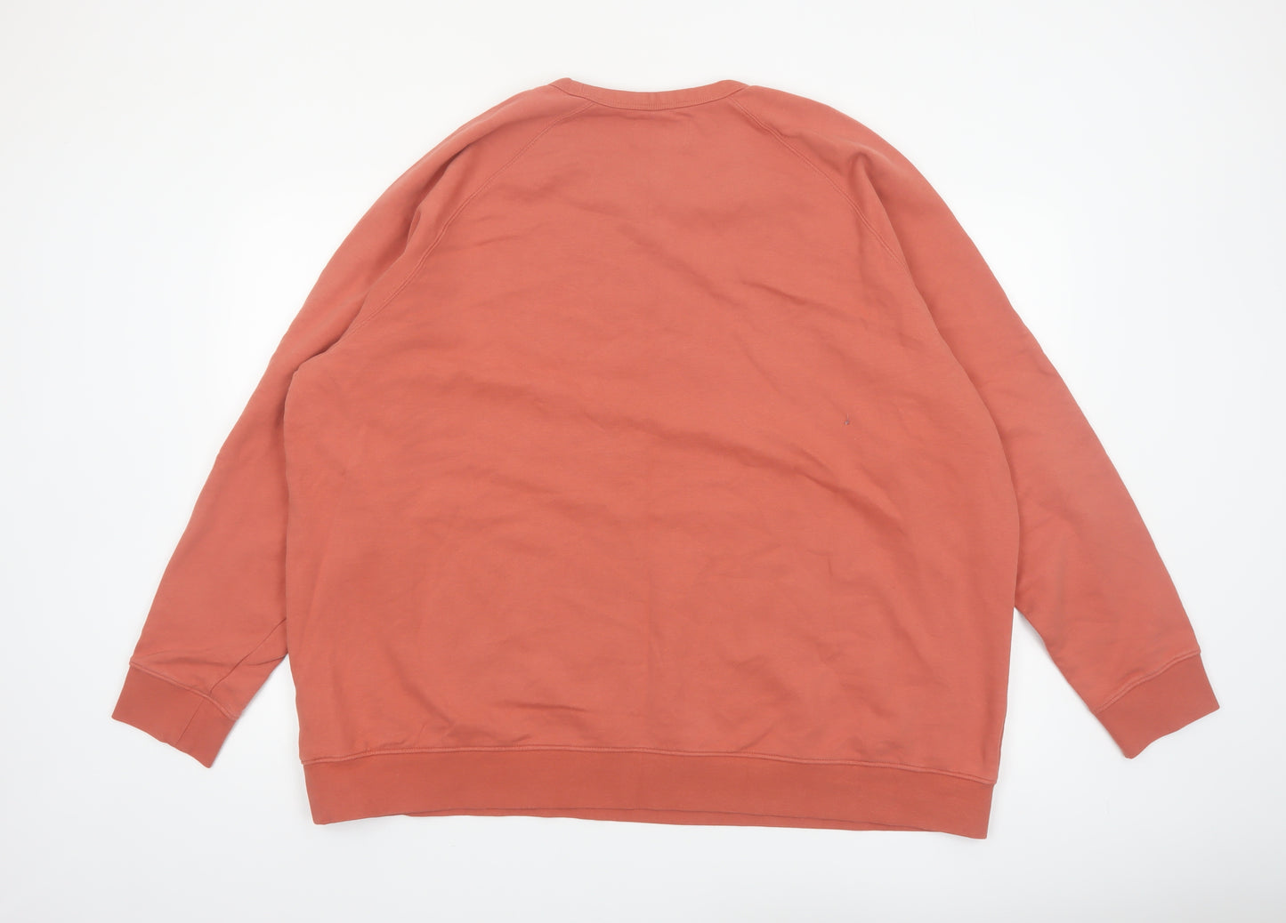 Marks and Spencer Men's Brown 4XL Crew Neck Cotton Sweatshirt