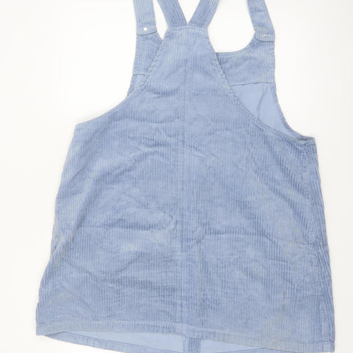 New Look Women’s Blue Corduroy Pinafore Dress UK 18