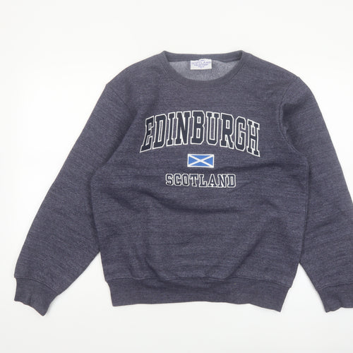 Scotland Collections Women's Grey Edinburgh Sweatshirt Small Cotton Blend