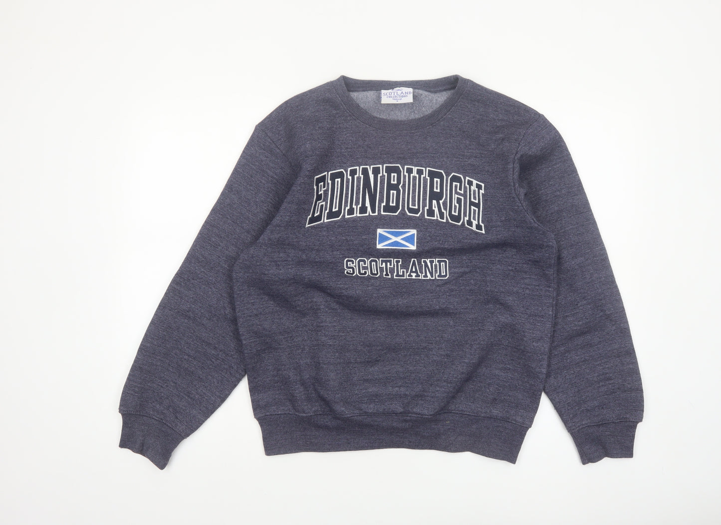 Scotland Collections Women's Grey Edinburgh Sweatshirt Small Cotton Blend