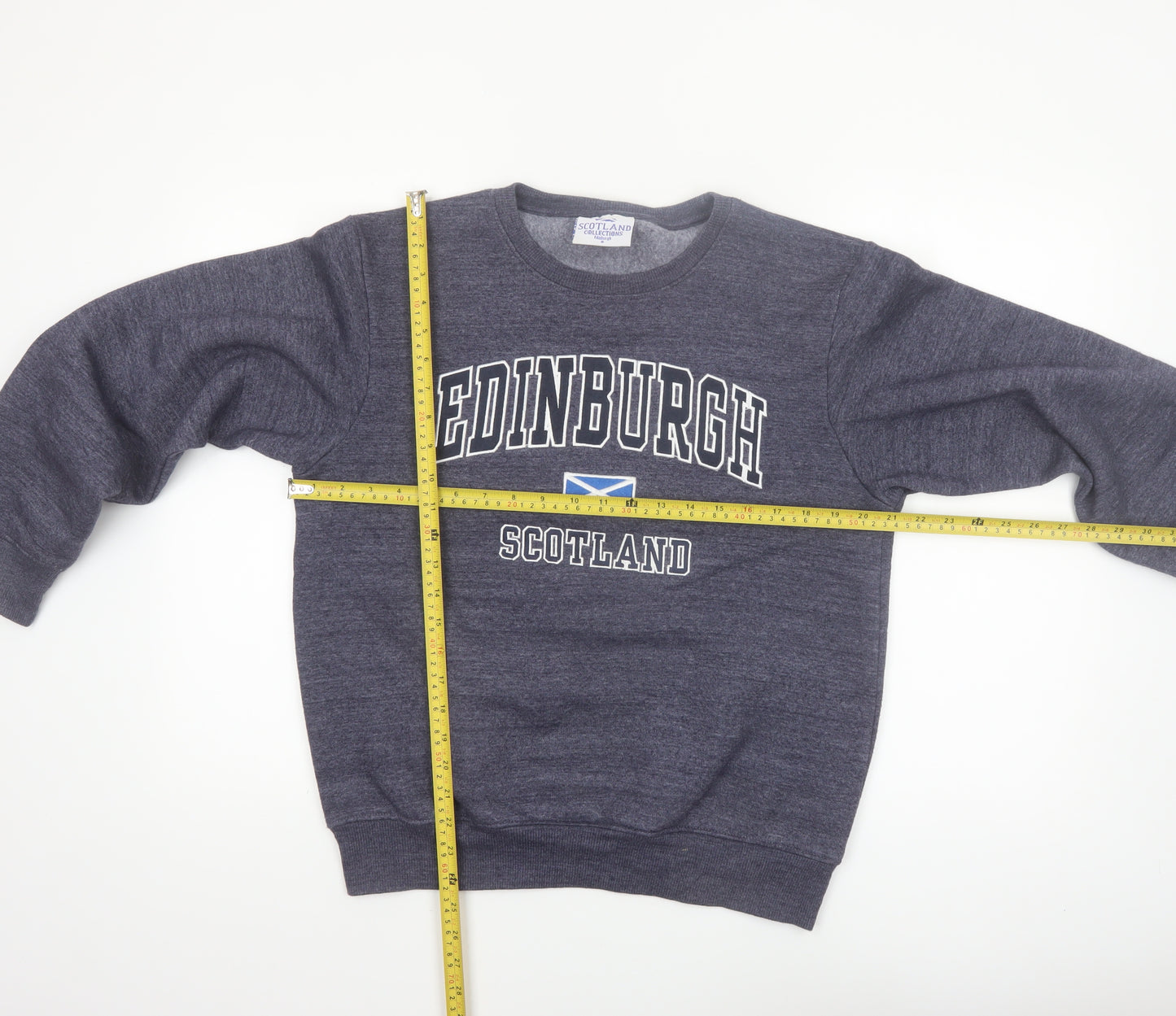 Scotland Collections Women's Grey Edinburgh Sweatshirt Small Cotton Blend