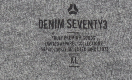 Denim Seventy3 Men’s Grey XL Pullover Graphic Sweatshirt