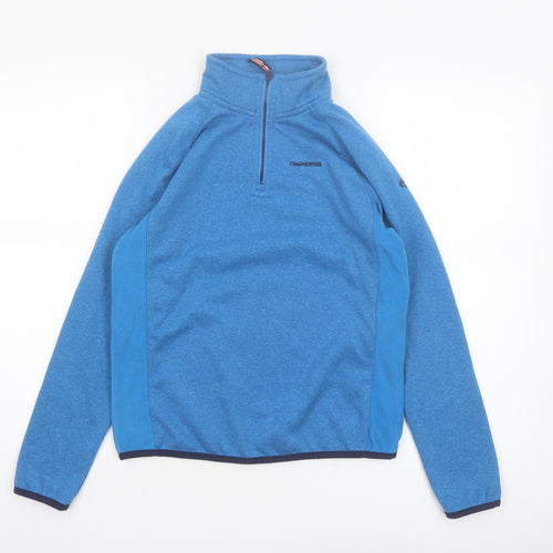 Craghoppers Boys Blue Fleece 1/4 Zip Pullover Sweatshirt Age 13