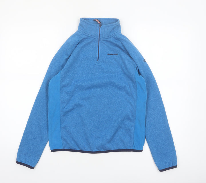 Craghoppers Boys Blue Fleece 1/4 Zip Pullover Sweatshirt Age 13