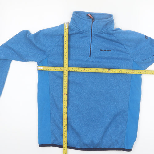Craghoppers Boys Blue Fleece 1/4 Zip Pullover Sweatshirt Age 13