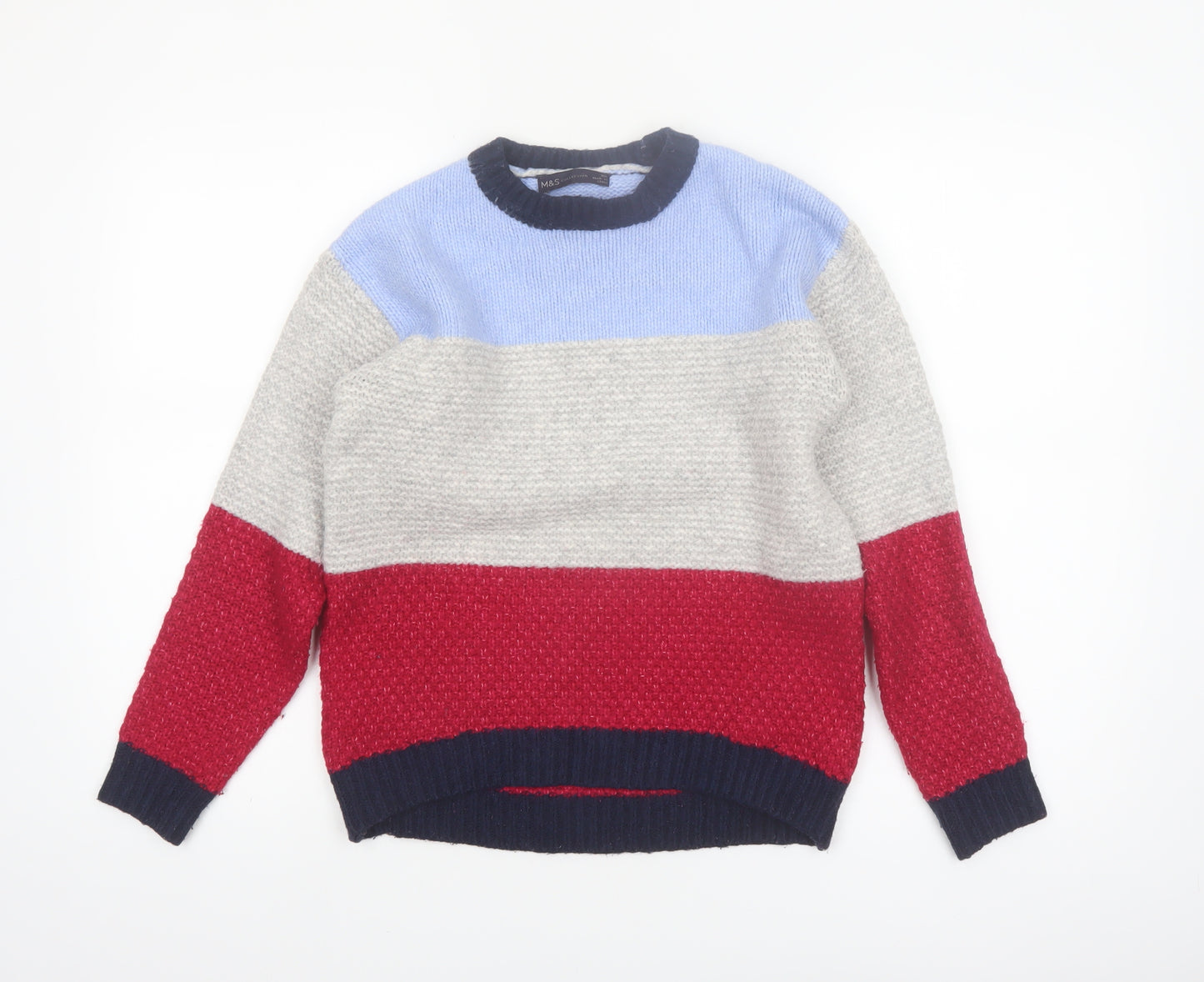 Marks and Spencer Women's Multicoloured XS Chunky Knit Pullover Jumper