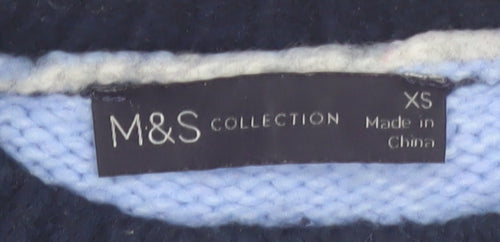Marks and Spencer Women's Multicoloured XS Chunky Knit Pullover Jumper