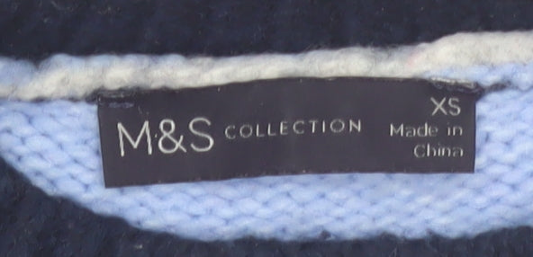Marks and Spencer Women's Multicoloured XS Chunky Knit Pullover Jumper