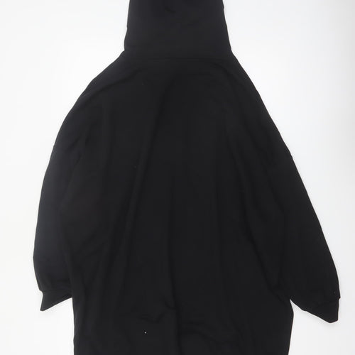 ASOS Design Women's Black Cotton Pullover Hoodie Size 14