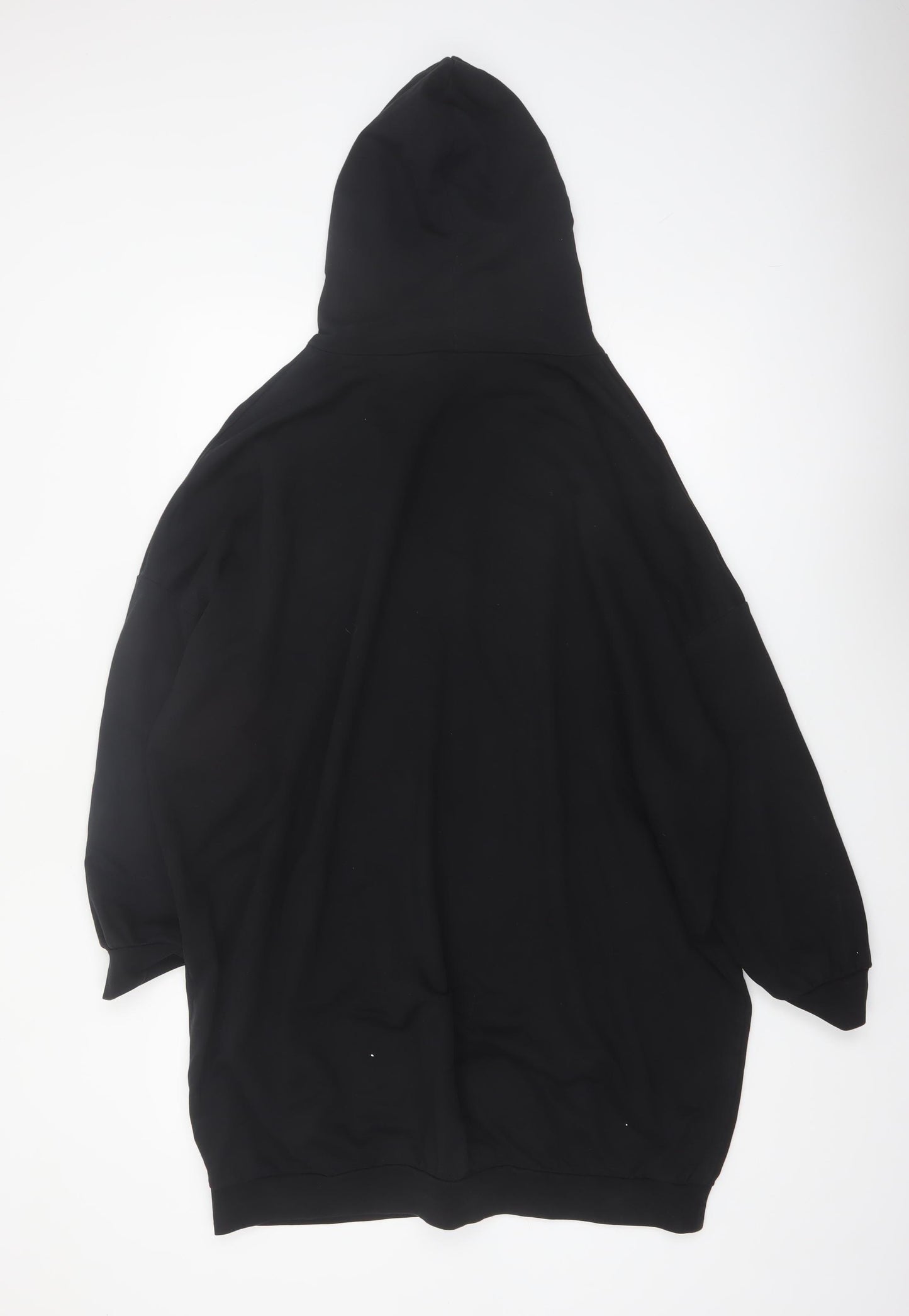 ASOS Design Women's Black Cotton Pullover Hoodie Size 14