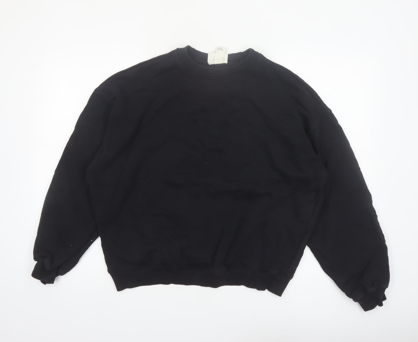 H&M Move Black Cotton Crew Neck Pullover Sweatshirt Women's M