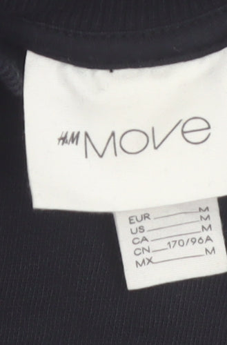 H&M Move Black Cotton Crew Neck Pullover Sweatshirt Women's M