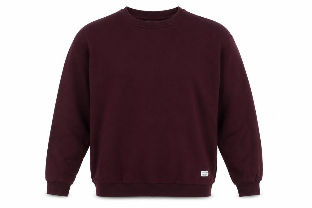 Jack & Jones Men's Red Fleece Crew Neck Sweatshirt Size L