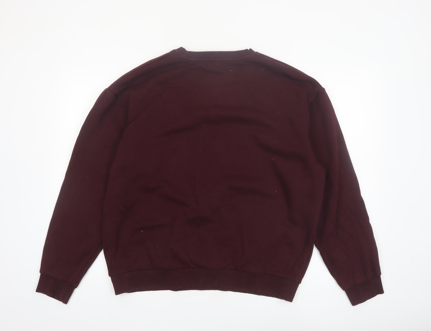 Jack & Jones Men's Red Fleece Crew Neck Sweatshirt Size L