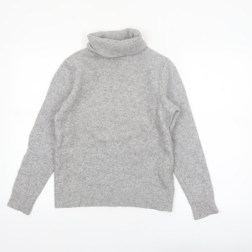 Uniqlo Women’s Grey Roll Neck Wool Jumper Size S
