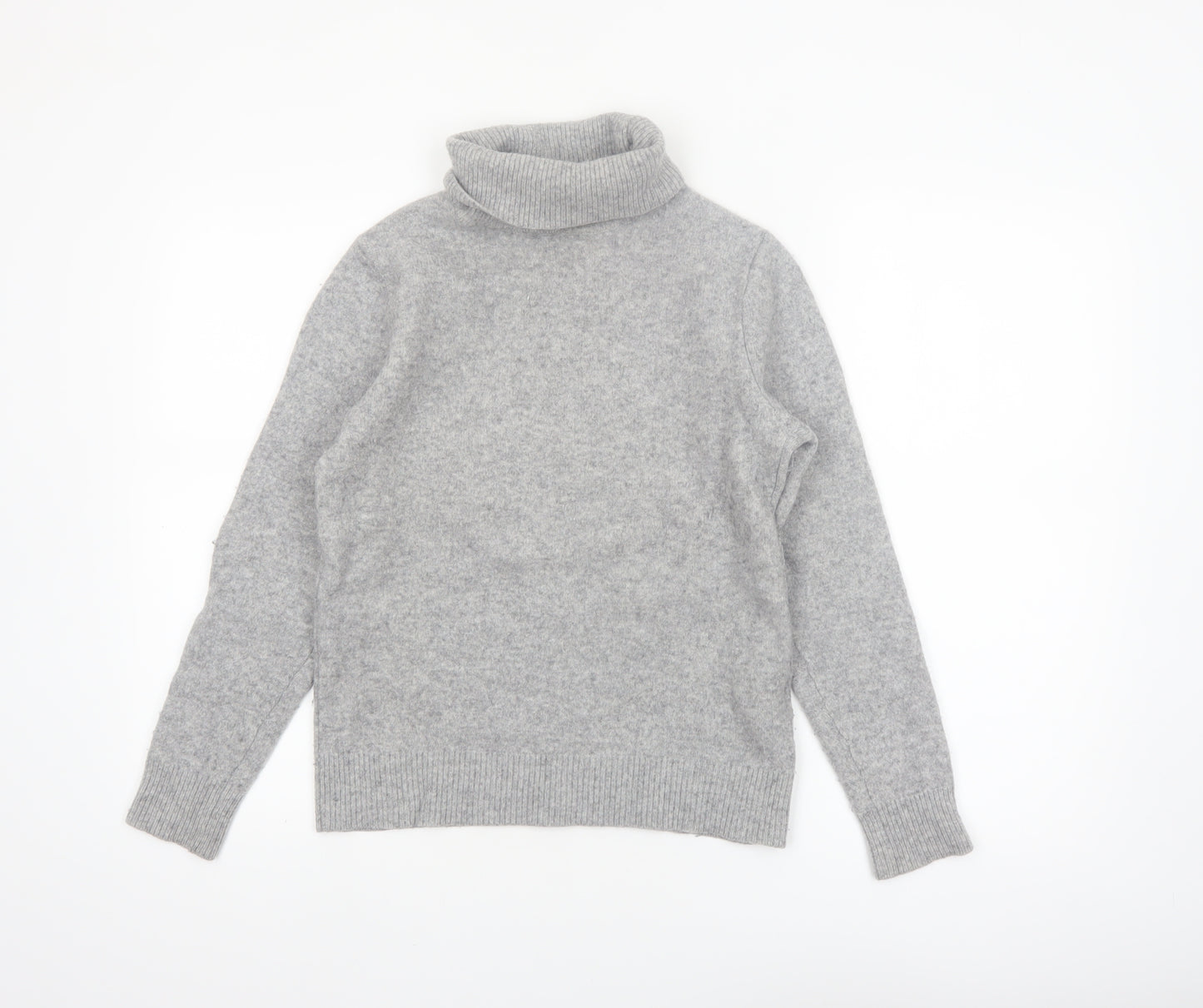 Uniqlo Women’s Grey Roll Neck Wool Jumper Size S