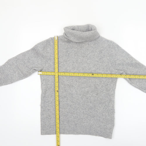 Uniqlo Women’s Grey Roll Neck Wool Jumper Size S