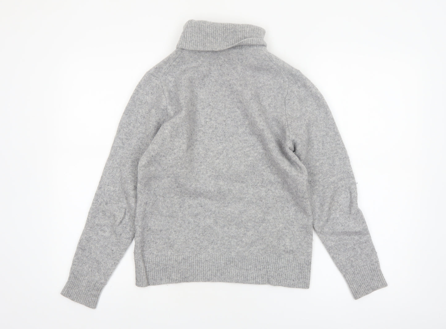 Uniqlo Women’s Grey Roll Neck Wool Jumper Size S