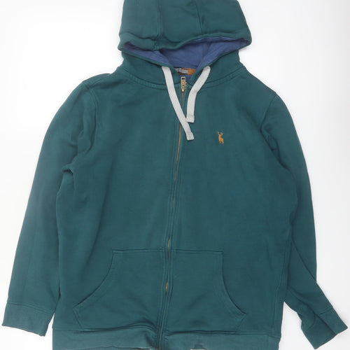PG Field Men's Green Full Zip Hoodie M Regular Fit