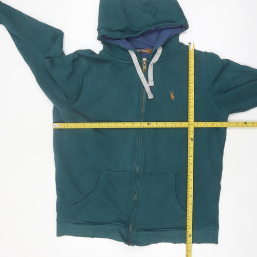 PG Field Men's Green Full Zip Hoodie M Regular Fit